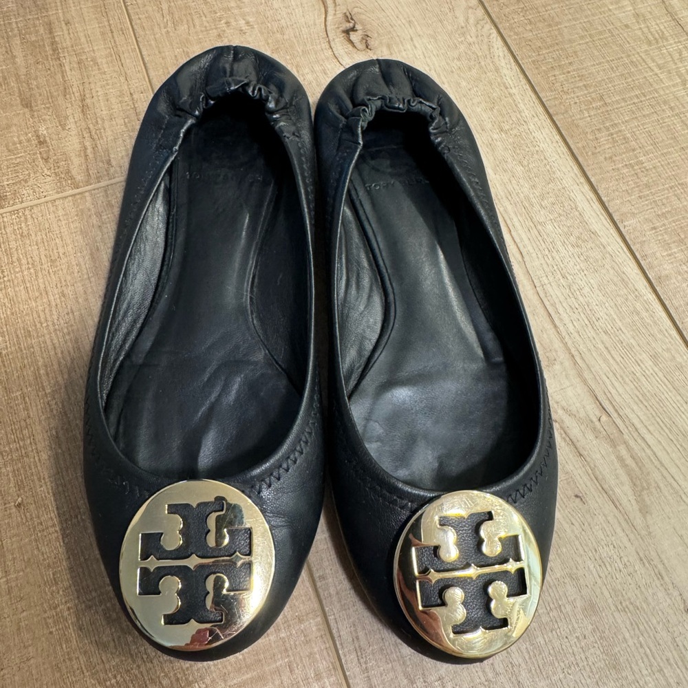 TORY BURCH Reva Leather Flats